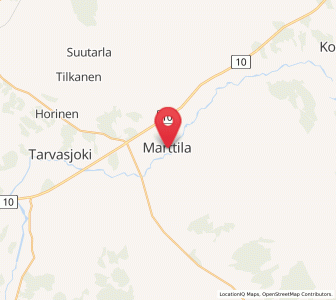 Map of Marttila, Southwest Finland