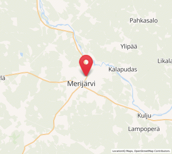 Map of Merijärvi, North Ostrobothnia