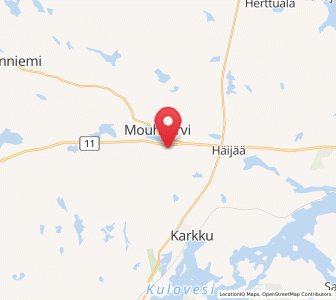 Map of Mouhijärvi, Pirkanmaa