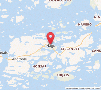 Map of Nagu, Southwest Finland