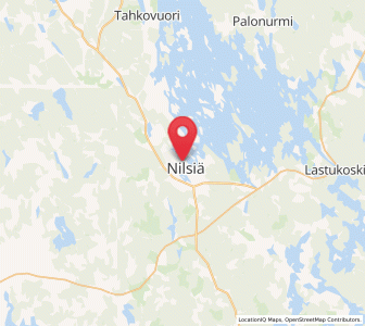 Map of Nilsiä, North Savo