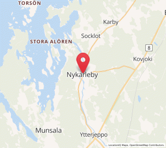 Map of Nykarleby, Ostrobothnia