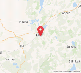 Map of Oitti, Kanta-Häme