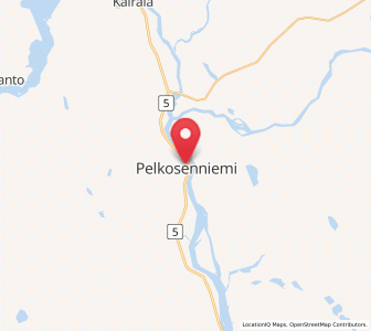 Map of Pelkosenniemi, Lapland