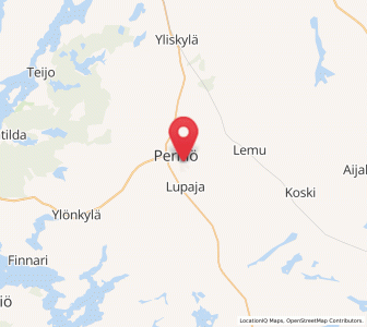 Map of Perniö, Southwest Finland