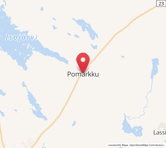 Map of Pomarkku, Satakunta