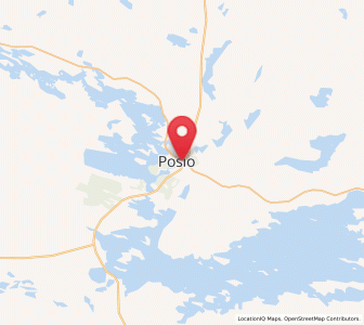 Map of Posio, Lapland