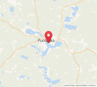 Map of Puolanka, Kainuu
