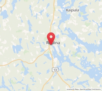 Map of Ristiina, South Savo