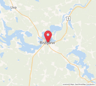 Map of Ristijärvi, Kainuu