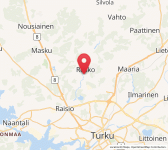 Map of Rusko, Southwest Finland