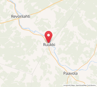 Map of Ruukki, North Ostrobothnia