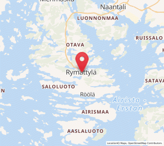 Map of Rymättylä, Southwest Finland