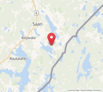 Map of Saari, South Karelia
