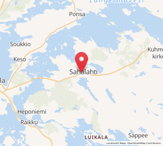 Map of Sahalahti, Pirkanmaa