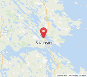 Map of Savonranta, South Savo