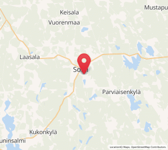 Map of Soini, South Ostrobothnia