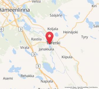 Map of Turenki, Kanta-Häme