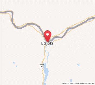 Map of Utsjoki, Lapland