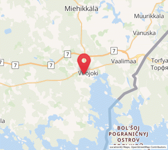 Map of Virojoki, Kymenlaakso