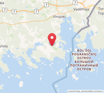 Map of Virolahti, Kymenlaakso