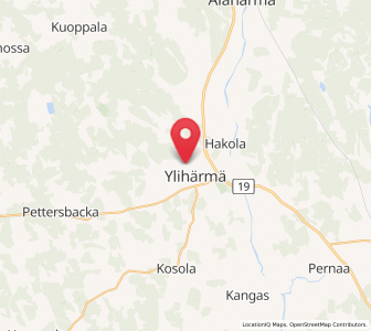 Map of Ylihärmä, South Ostrobothnia