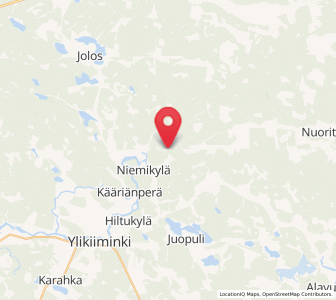 Map of Ylikiiminki, North Ostrobothnia