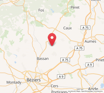 Map of Abeilhan, Occitanie