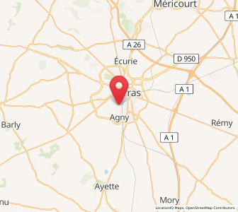 Map of Achicourt, Hauts-de-France