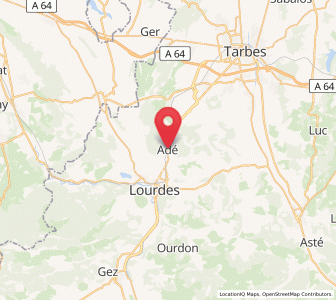 Map of Adé, Occitanie