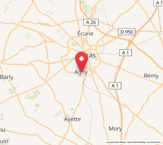 Map of Agny, Hauts-de-France