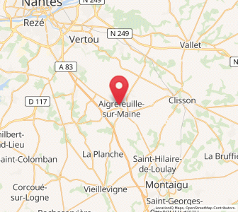 Map of Aigrefeuille-sur-Maine, Pays de la Loire