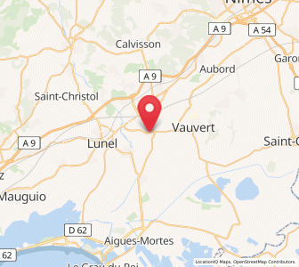 Map of Aimargues, Occitanie