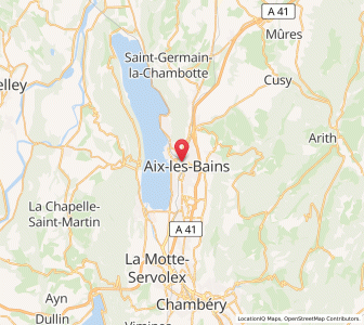 Map of Aix-les-Bains, Auvergne-Rhône-Alpes