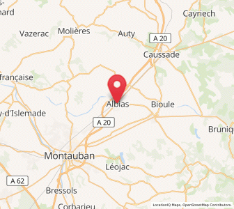 Map of Albias, Occitanie