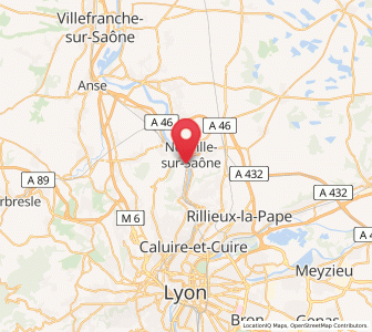 Map of Albigny-sur-Saône, Auvergne-Rhône-Alpes