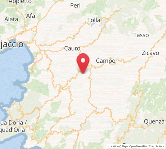Map of Albitreccia, Corsica