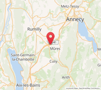 Map of Alby-sur-Chéran, Auvergne-Rhône-Alpes