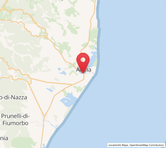 Map of Aléria, Corsica