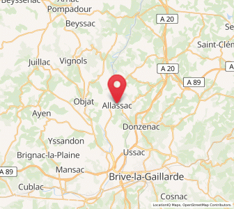 Map of Allassac, Nouvelle-Aquitaine