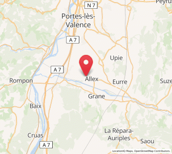 Map of Allex, Auvergne-Rhône-Alpes
