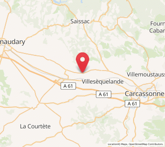 Map of Alzonne, Occitanie