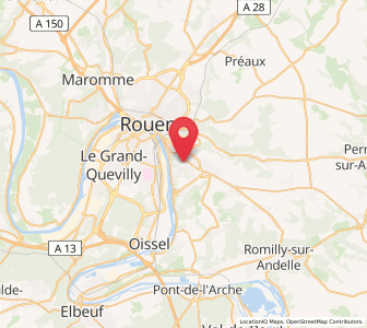 Map of Amfreville-la-Mi-Voie, Normandy