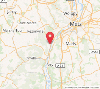 Map of Ancy-sur-Moselle, Grand Est