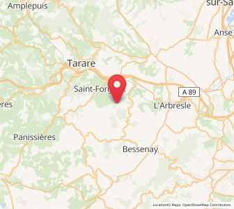 Map of Ancy, Auvergne-Rhône-Alpes