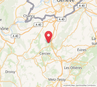Map of Andilly, Auvergne-Rhône-Alpes