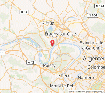 Map of Andrésy, Île-de-France