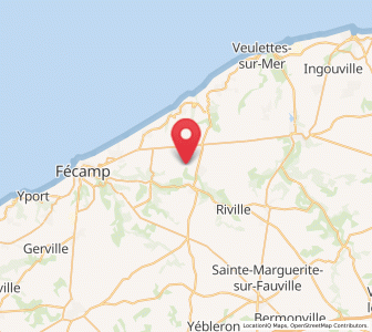 Map of Angerville-la-Martel, Normandy