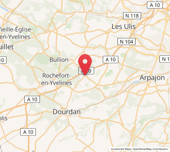 Map of Angervilliers, Île-de-France