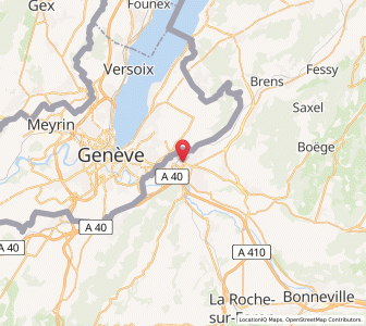 Map of Annemasse, Auvergne-Rhône-Alpes